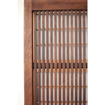 障子枠付クリアガラス格子戸　L1099 