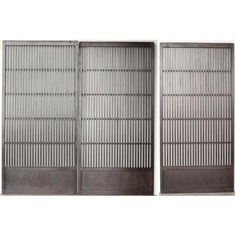 堅牢飴色 太格子戸 3枚1組　L1100