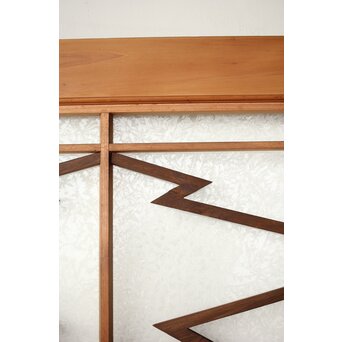 松皮菱組子 色ガラスの建具 2枚1組　GD0188Y 