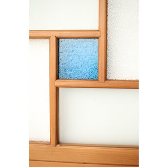 松皮菱組子 色ガラスの建具 2枚1組　GD0188Y 