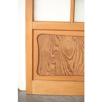 松皮菱組子 色ガラスの建具 2枚1組　GD0188Y 