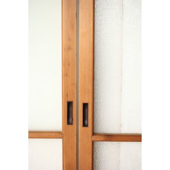 松皮菱組子 色ガラスの建具 2枚1組　GD0188Y 