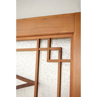 松皮菱組子 色ガラスの建具 2枚1組　GD0188Y 