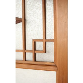 松皮菱組子 色ガラスの建具 2枚1組　GD0188Y 