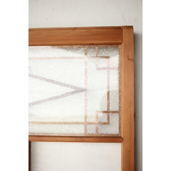 松皮菱組子 色ガラスの建具 2枚1組　GD0188Y 