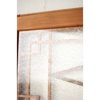 松皮菱組子 色ガラスの建具 2枚1組　GD0188Y 