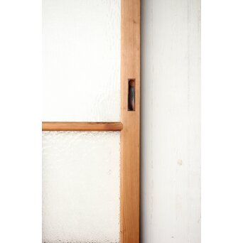 松皮菱組子 色ガラスの建具 2枚1組　GD0188Y 