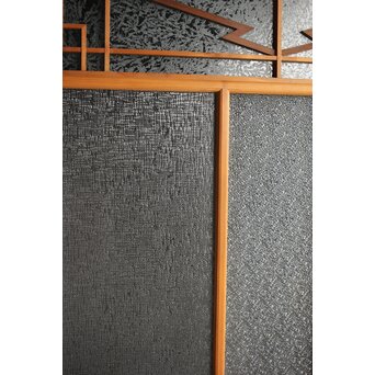 松皮菱組子 色ガラスの建具 2枚1組　GD0188Y 