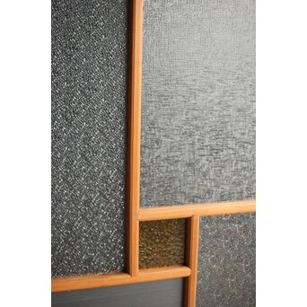松皮菱組子 色ガラスの建具 2枚1組　GD0188Y 