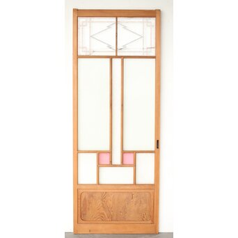 松皮菱組子 色ガラスの建具　GD0189 ウラ