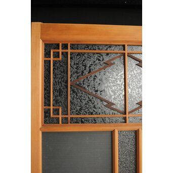 松皮菱組子 色ガラスの建具　GD0189 