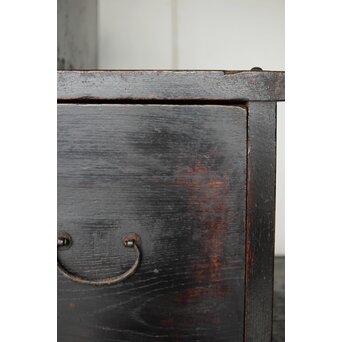 飴色 欅造り 民藝時代階段箪笥　C410 