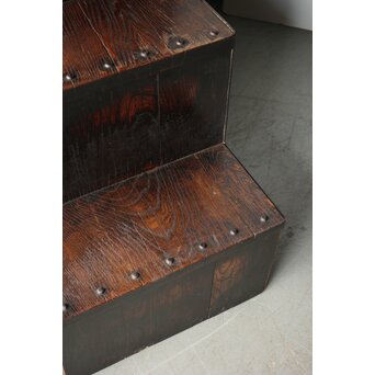 飴色 欅造り 民藝時代階段箪笥　C410 