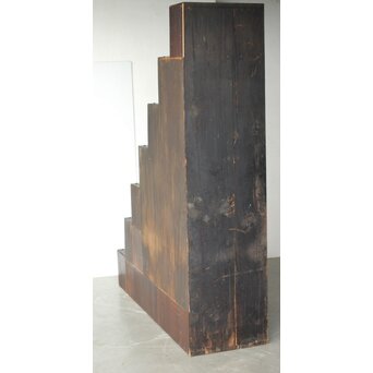 飴色 欅造り 民藝時代階段箪笥　C410 