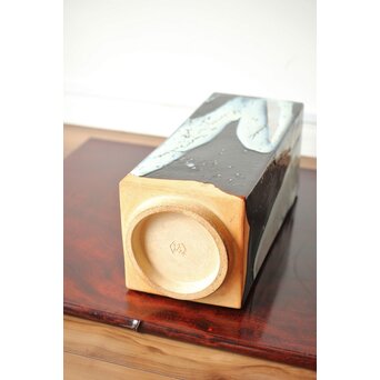 五代 清水六兵衛 瀬戸唐津花瓶　P411 