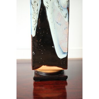 五代 清水六兵衛 瀬戸唐津花瓶　P411 