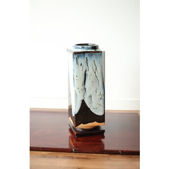 五代 清水六兵衛 瀬戸唐津花瓶　P411 