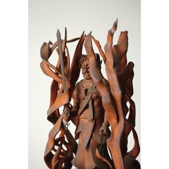 不動明王像 木彫像　X419 