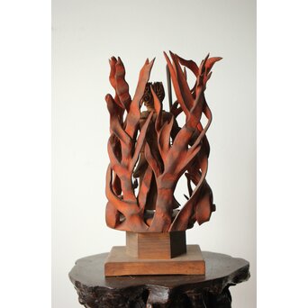 不動明王像 木彫像　X419 