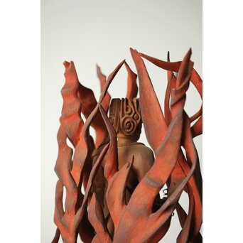 不動明王像 木彫像　X419 