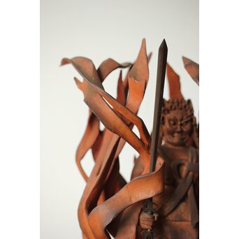 不動明王像 木彫像　X419 