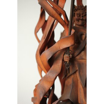 不動明王像 木彫像　X419 