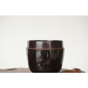 裏千家八代 一燈宗室 又玄斎花押 黒棗と竹蓋置　Q338 