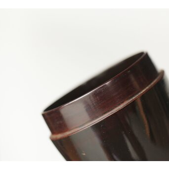 裏千家八代 一燈宗室 又玄斎花押 黒棗と竹蓋置　Q338 