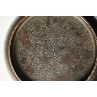 山本自爐 仏教美術 布薩形水瓶意 内鍍金銅水注 共箱　M372 