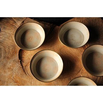 御本手 覆輪皿 五客　P414 