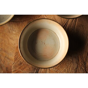 御本手 覆輪皿 五客　P414 