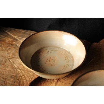 御本手 覆輪皿 五客　P414 