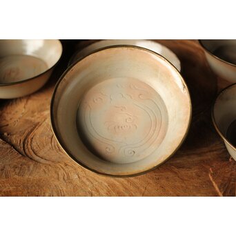 御本手 覆輪皿 五客　P414 