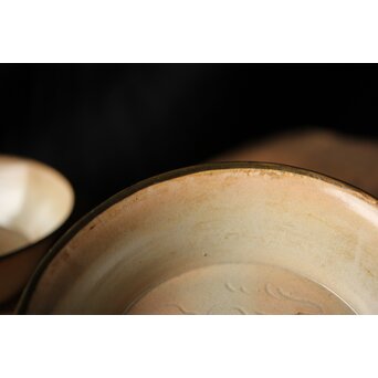 御本手 覆輪皿 五客　P414 