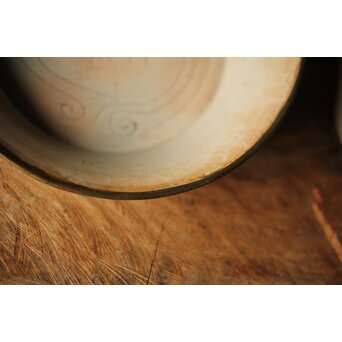 御本手 覆輪皿 五客　P414 