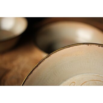 御本手 覆輪皿 五客　P414 