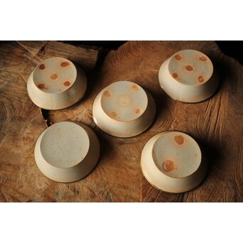 御本手 覆輪皿 五客　P414 