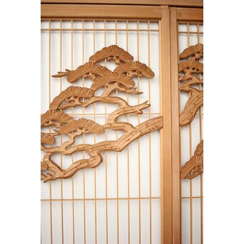 鶴松 書院欄間 5枚1組　R0321 