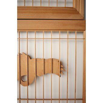 鶴松 書院欄間 5枚1組　R0321 