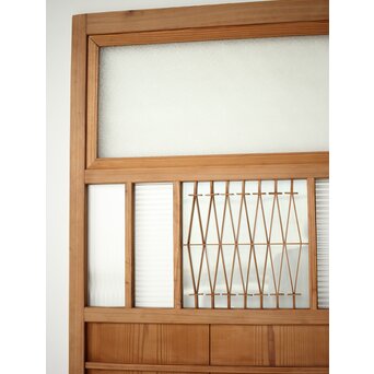 松葉組子のガラス戸　GD0190 