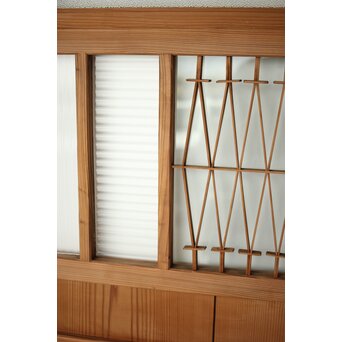 松葉組子のガラス戸　GD0190 