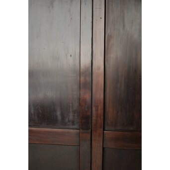 一枚板 飴色建具 2枚1組　B1043 