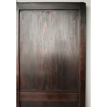 一枚板 飴色建具 2枚1組　B1043 