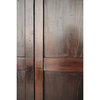 一枚板 飴色建具 2枚1組　B1043 