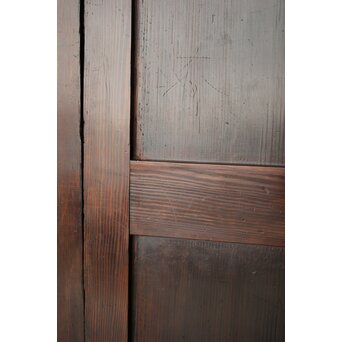 一枚板 飴色建具 2枚1組　B1043 