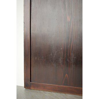 一枚板 飴色建具 2枚1組　B1043 