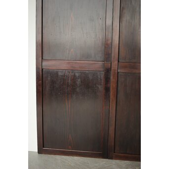 一枚板 飴色建具 2枚1組　B1043 