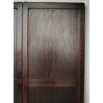 一枚板 飴色建具 2枚1組　B1043 