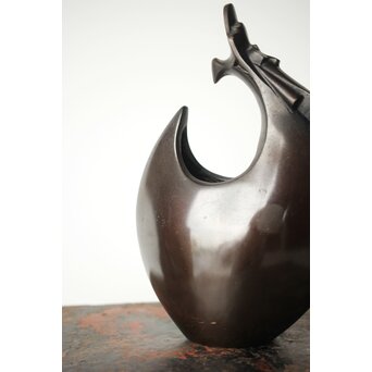 原惣右衛門作か 龍型鋳物花器　M373 