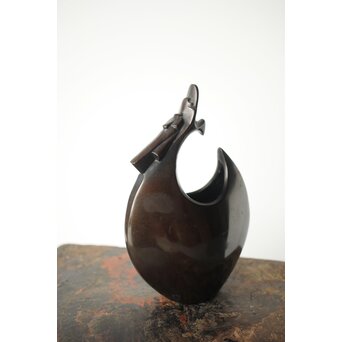 原惣右衛門作か 龍型鋳物花器　M373 